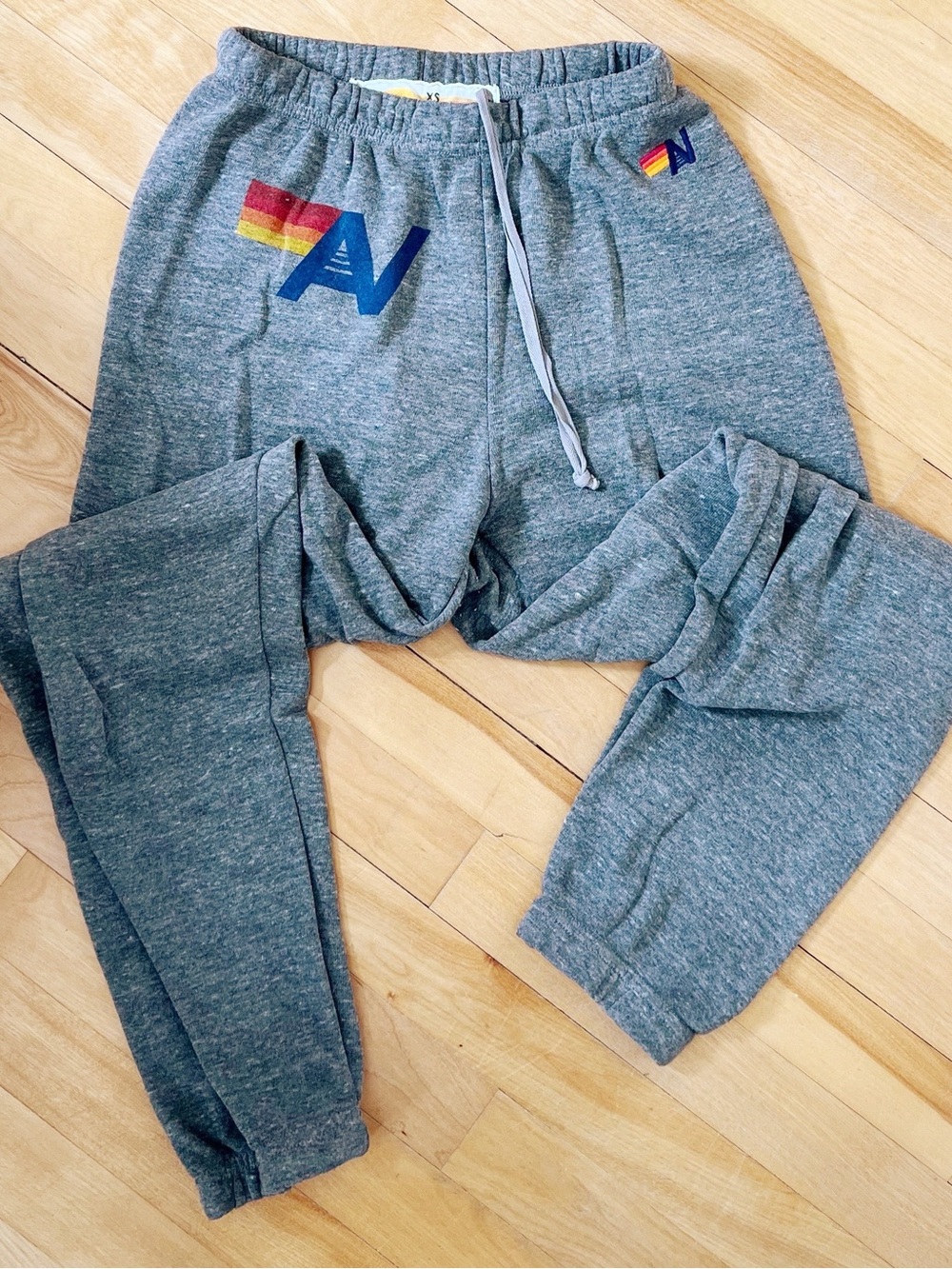 Aviator Nation Logo Sweatpants Heather Grey - XS